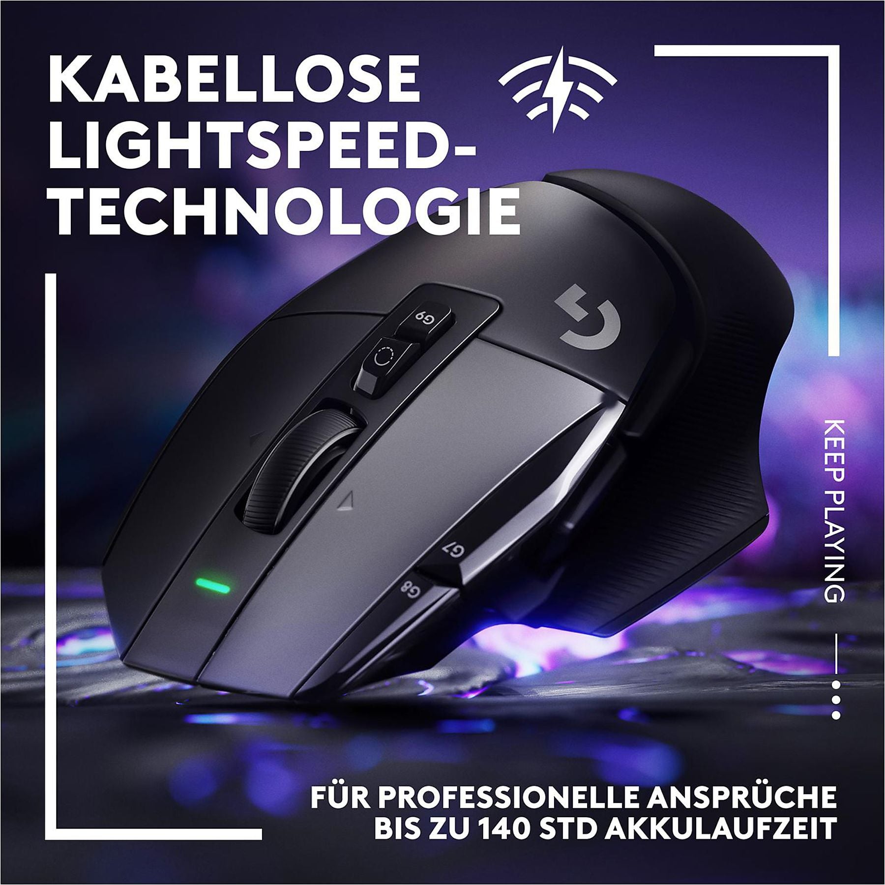 LOGITECH G502 X Lightspeed Gaming Maus, Schwarz LOGITECH