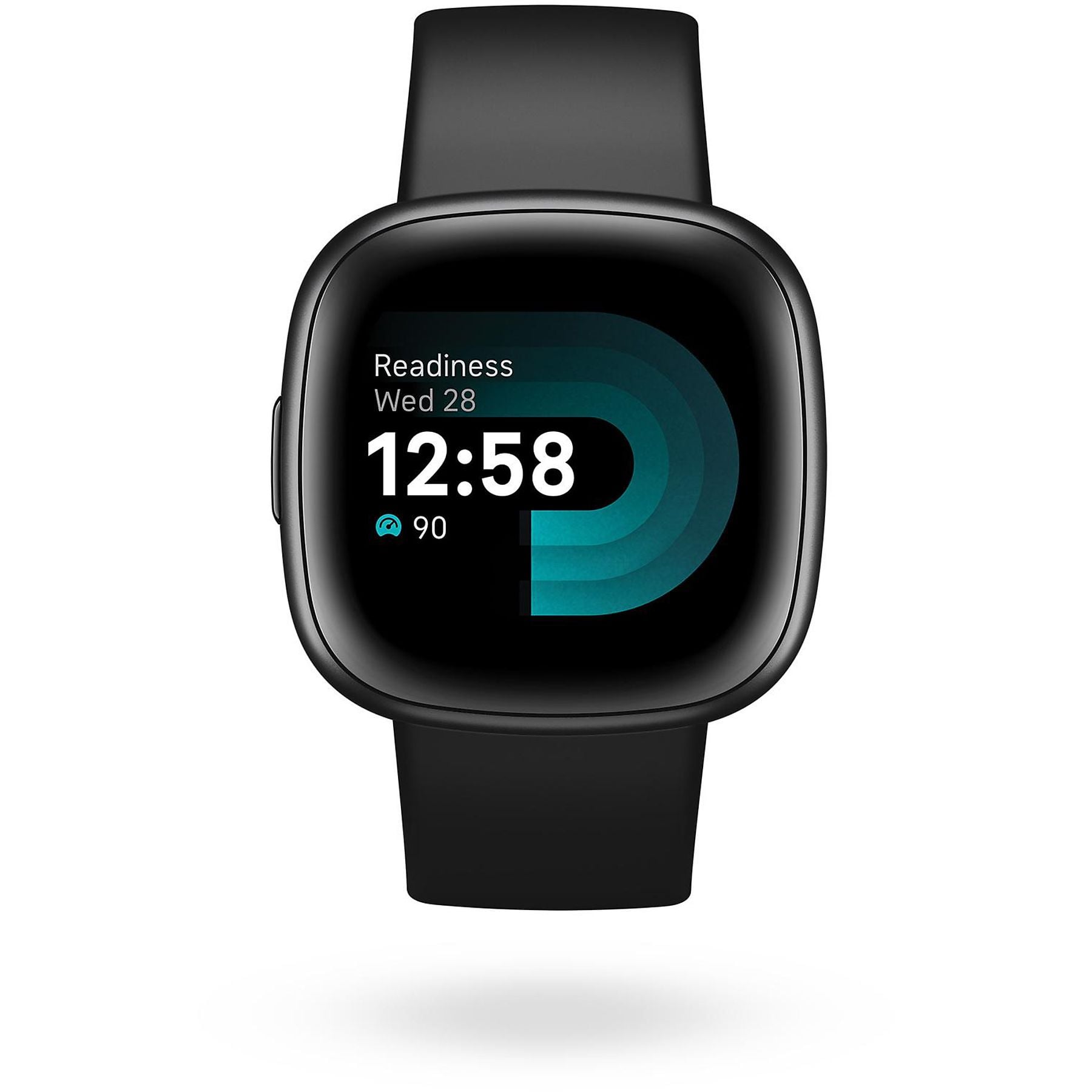 FITBIT Versa 4 Smartwatch Aluminium Elastomer, S/L, Black/Graphite FITBIT