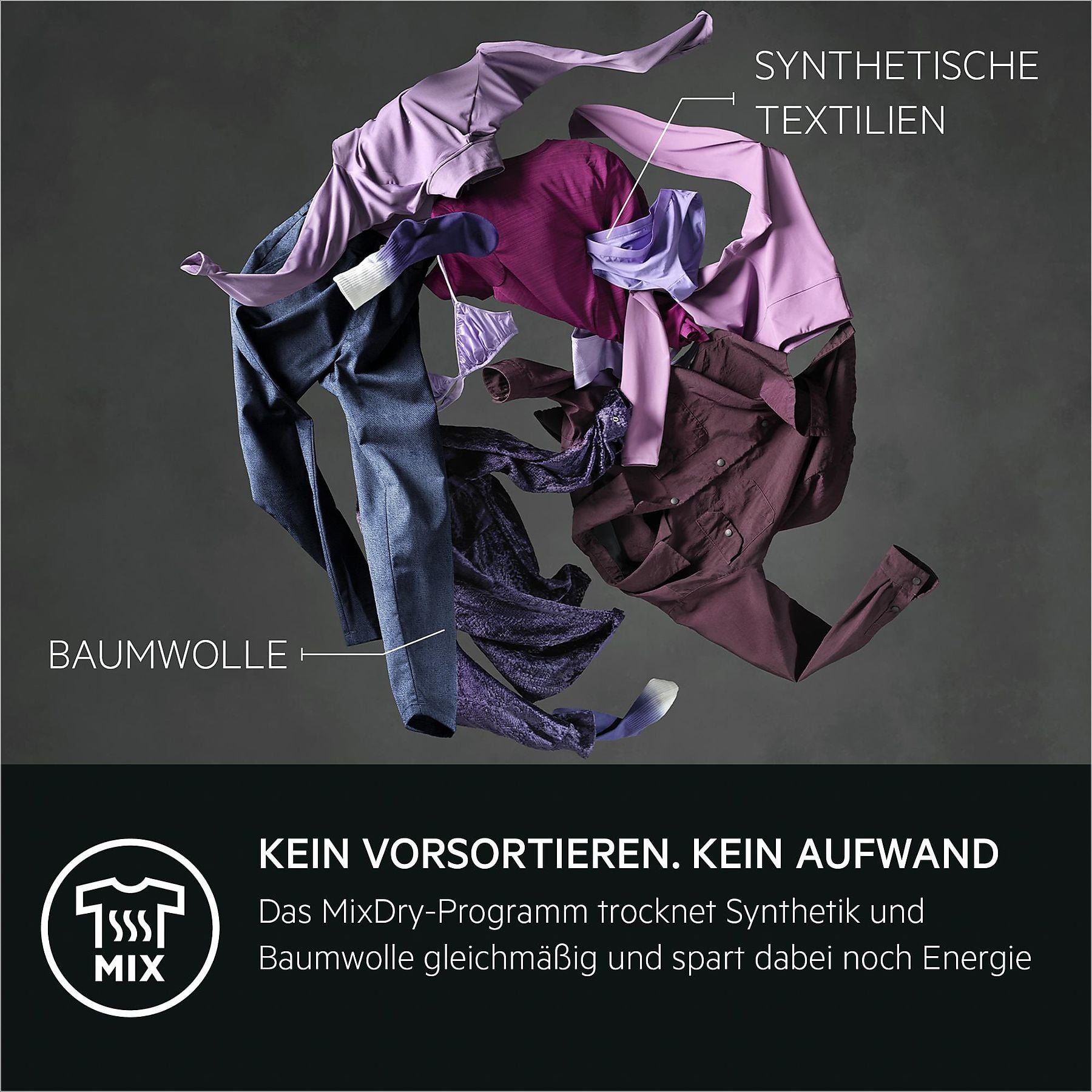 AEG TR8T70680 Wärmepumpentrockner Serie 8000 AbsoluteCare® mit Trommelsteuerung (8 kg, Weiß / Schwarz / Weiß) AEG