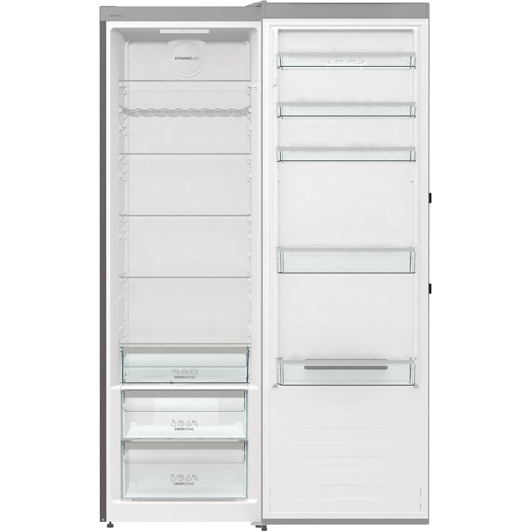 GORENJE R619DAXL6 Gorenje Advanced Line Kühlschrank (398 l, D, 1850 mm hoch, Silber) GORENJE