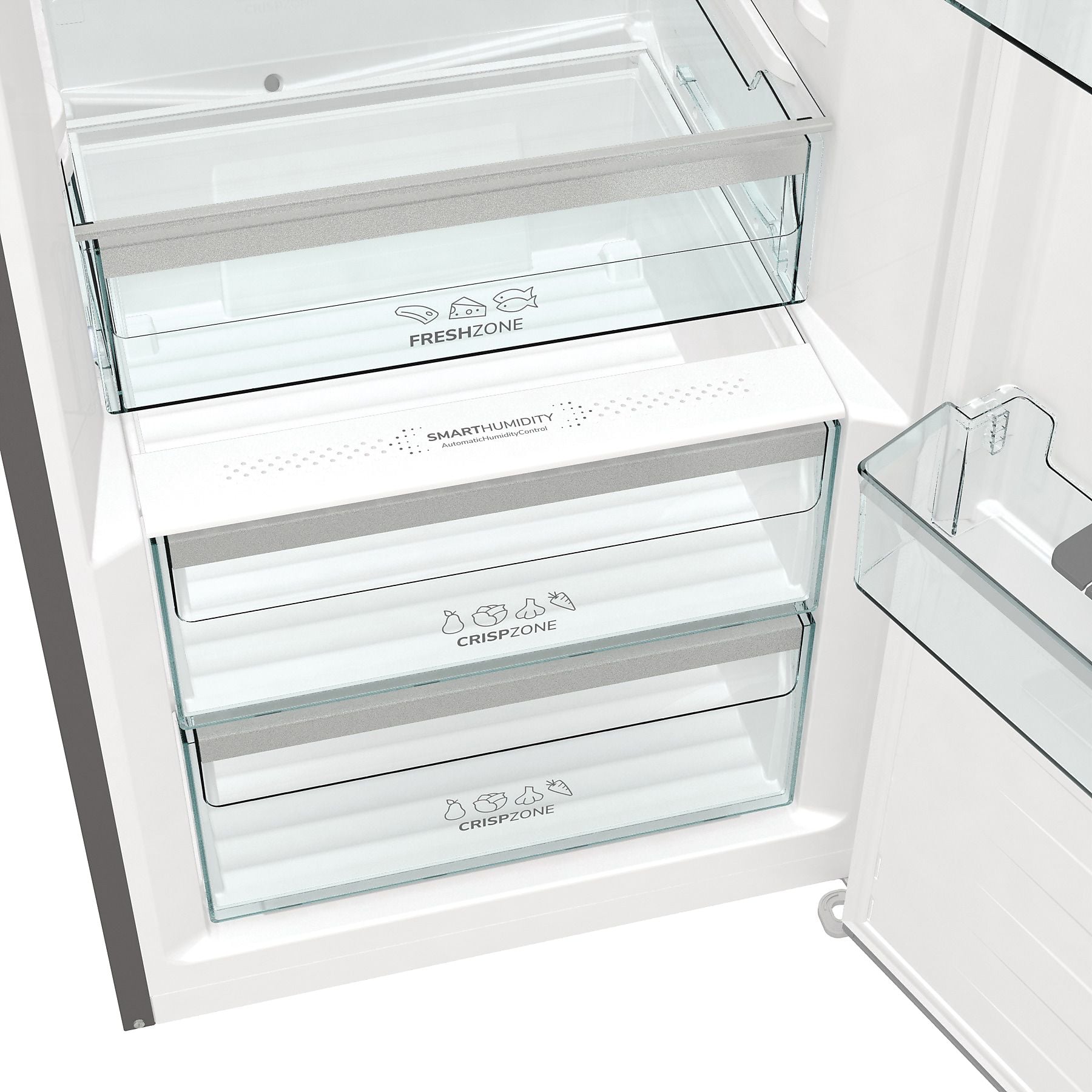 GORENJE R619DAXL6 Gorenje Advanced Line Kühlschrank (398 l, D, 1850 mm hoch, Silber) GORENJE