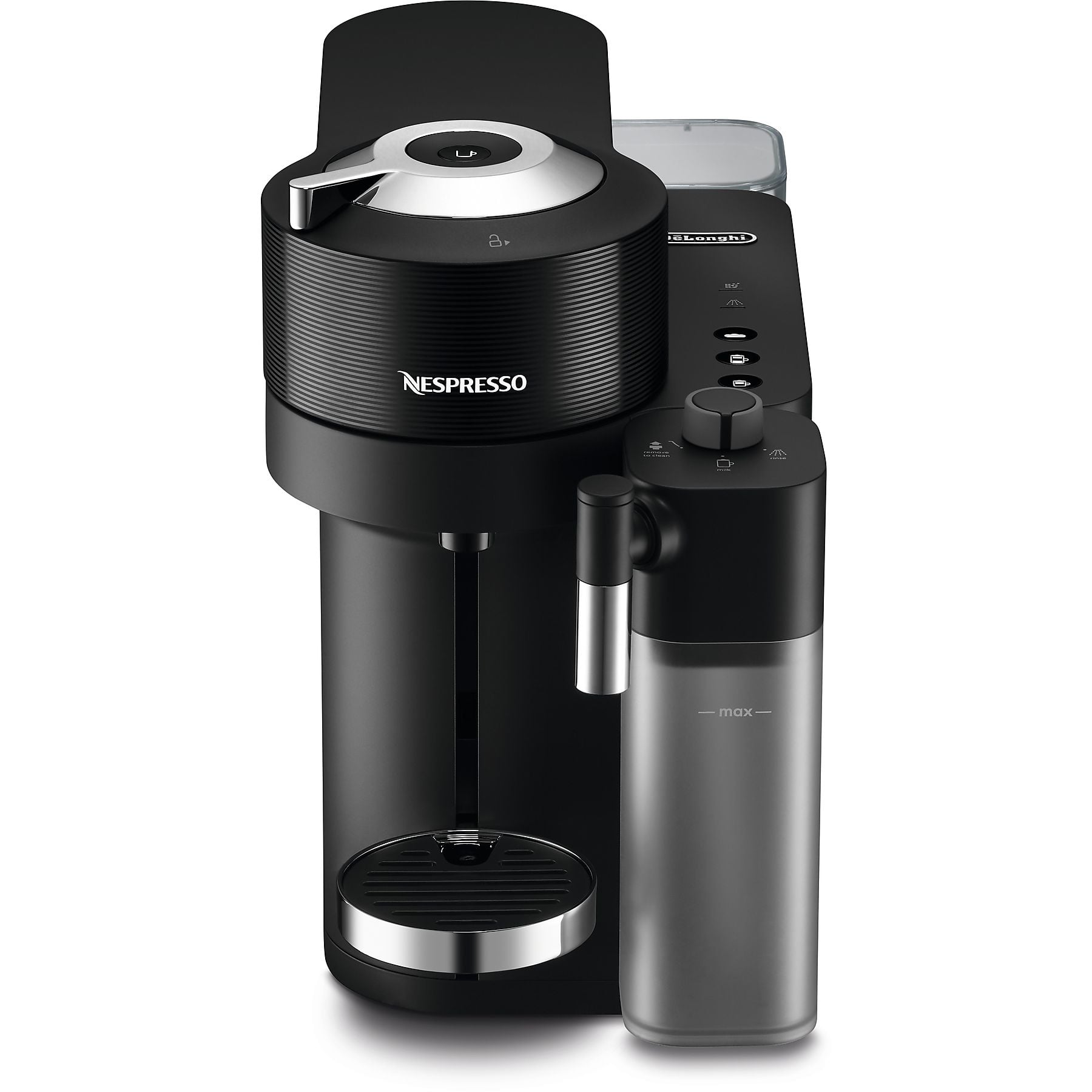 DELONGHI Nespresso Vertuo Lattissima ENV300.B, 5 Tassengrößen, cremiger Milchschaum, elegantes Design, leichte Bedienung, Kapselmaschine Schwarz DELONGHI