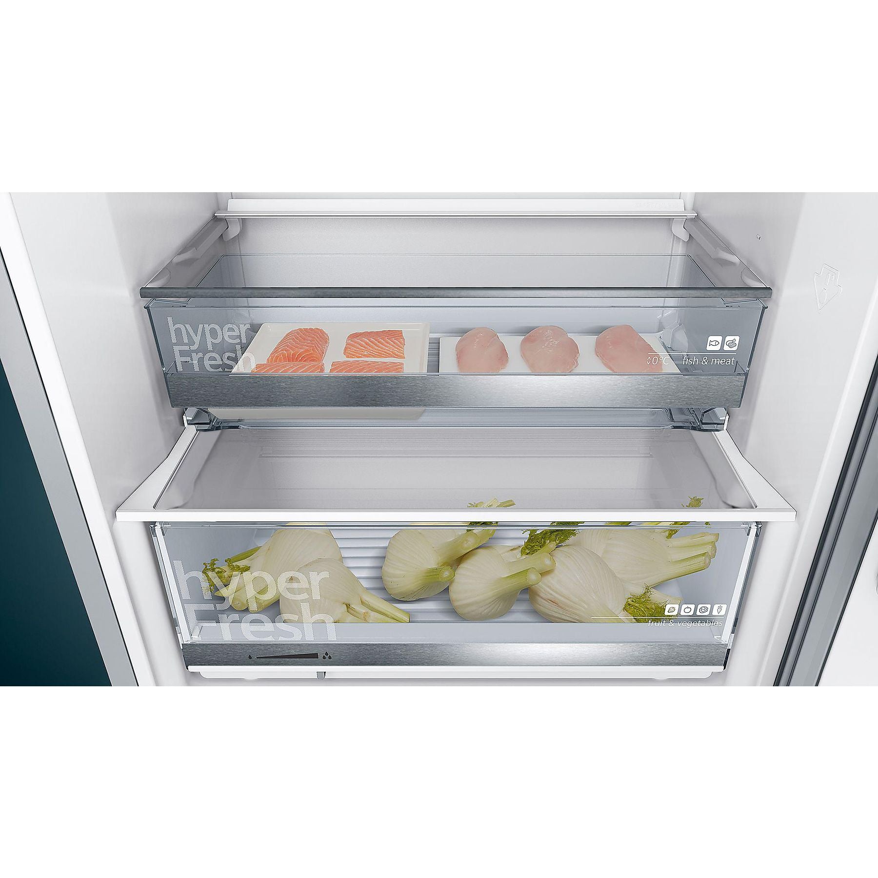 SIEMENS KG49EAICA iQ500 Kühlgefrierkombination (C, 419 l, 2010 mm hoch, Inox-antifingerprint) SIEMENS
