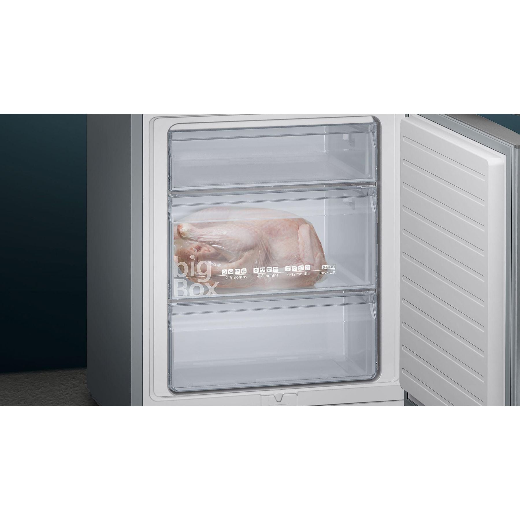SIEMENS KG49EAICA iQ500 Kühlgefrierkombination (C, 419 l, 2010 mm hoch, Inox-antifingerprint) SIEMENS
