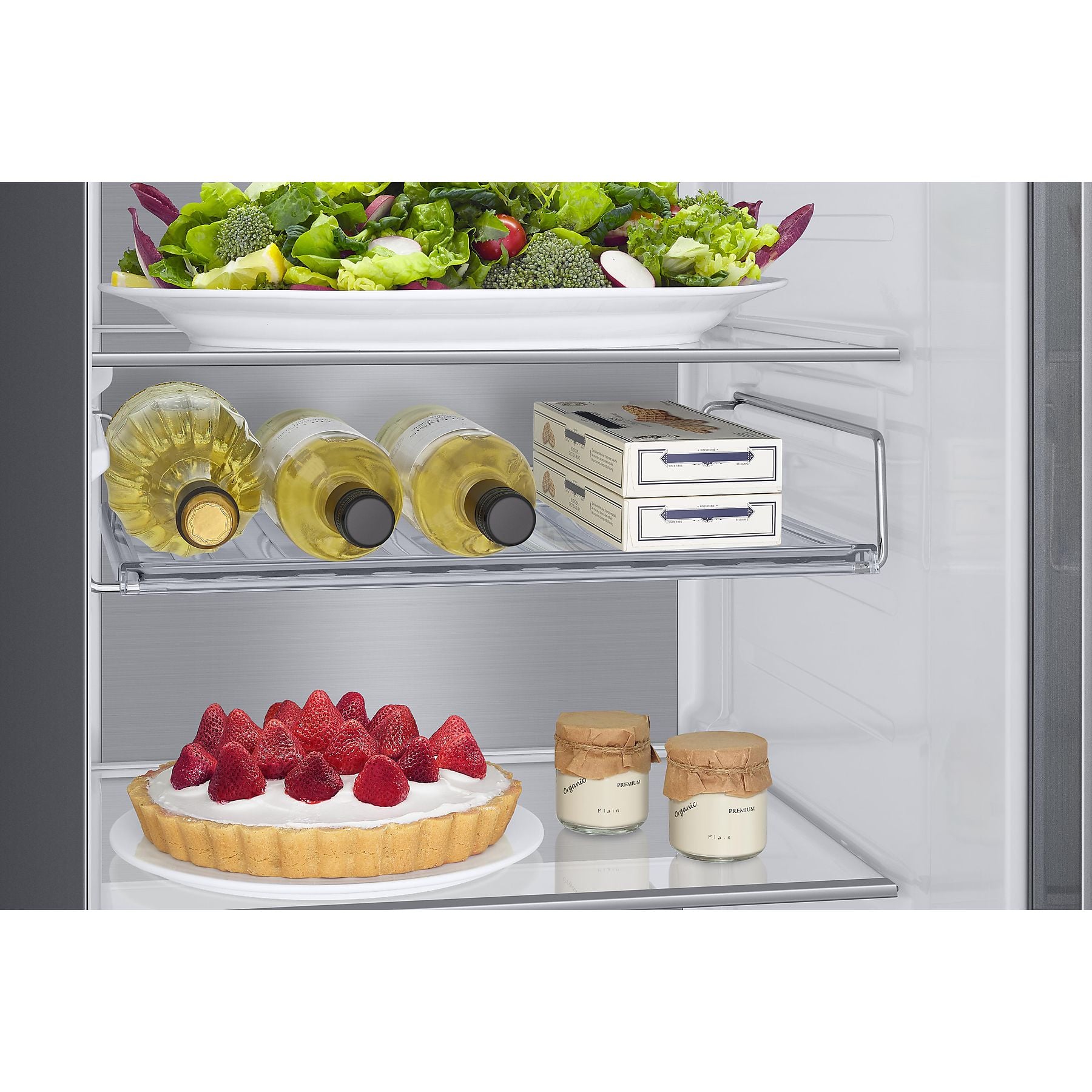SAMSUNG RS6GA884CS9/EG Side-by-Side (635 l, C, 1780 mm hoch, Edelstahl Look/Silber) SAMSUNG
