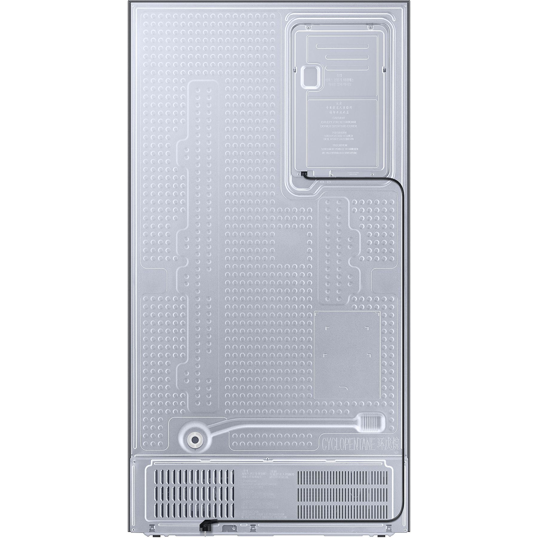 SAMSUNG RS6GA884CS9/EG Side-by-Side (635 l, C, 1780 mm hoch, Edelstahl Look/Silber) SAMSUNG