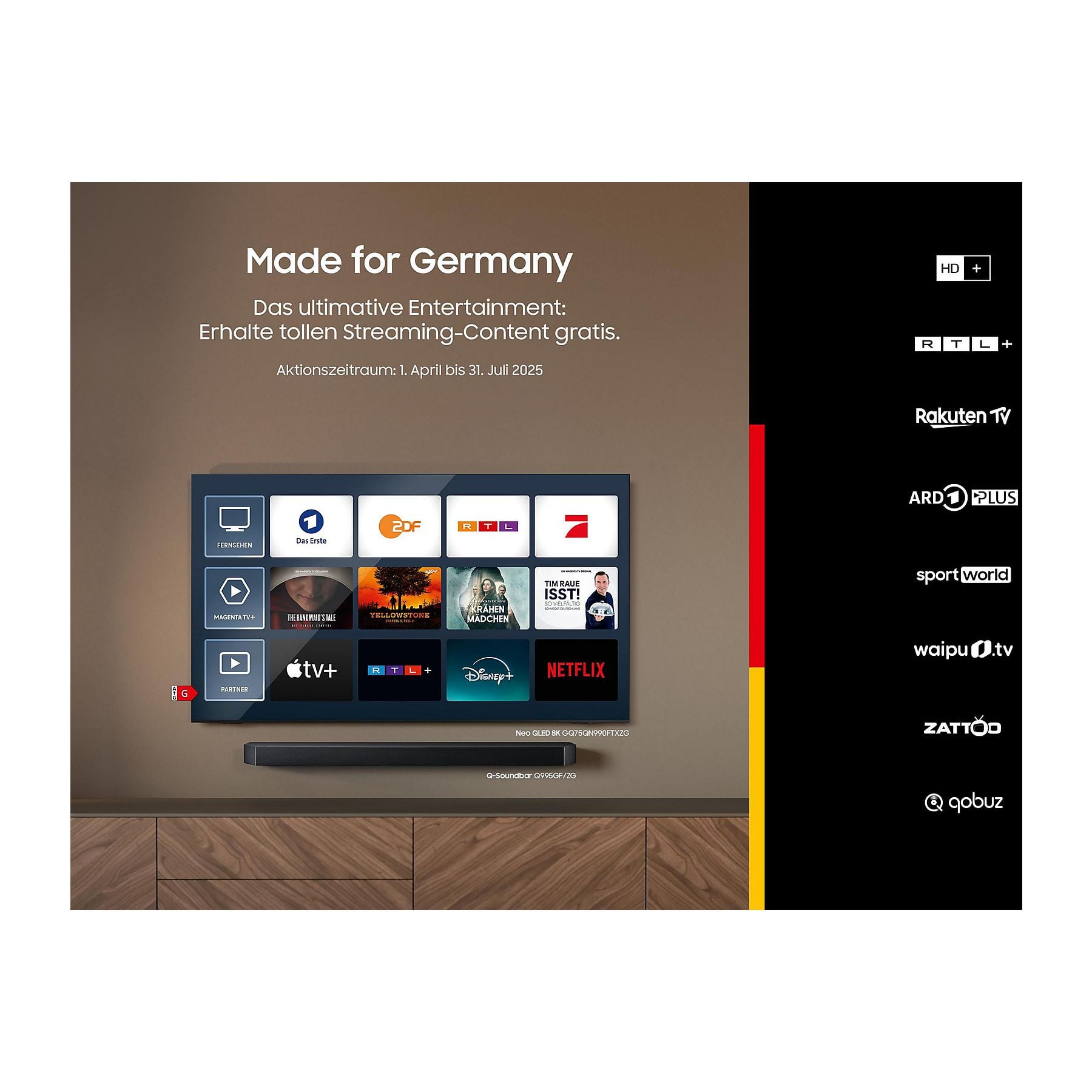 SAMSUNG GQ 85 QN 990 FTXZG Fernseher (Flat, 85 Zoll / 214 cm, UHD 8K, SMART TV) SAMSUNG