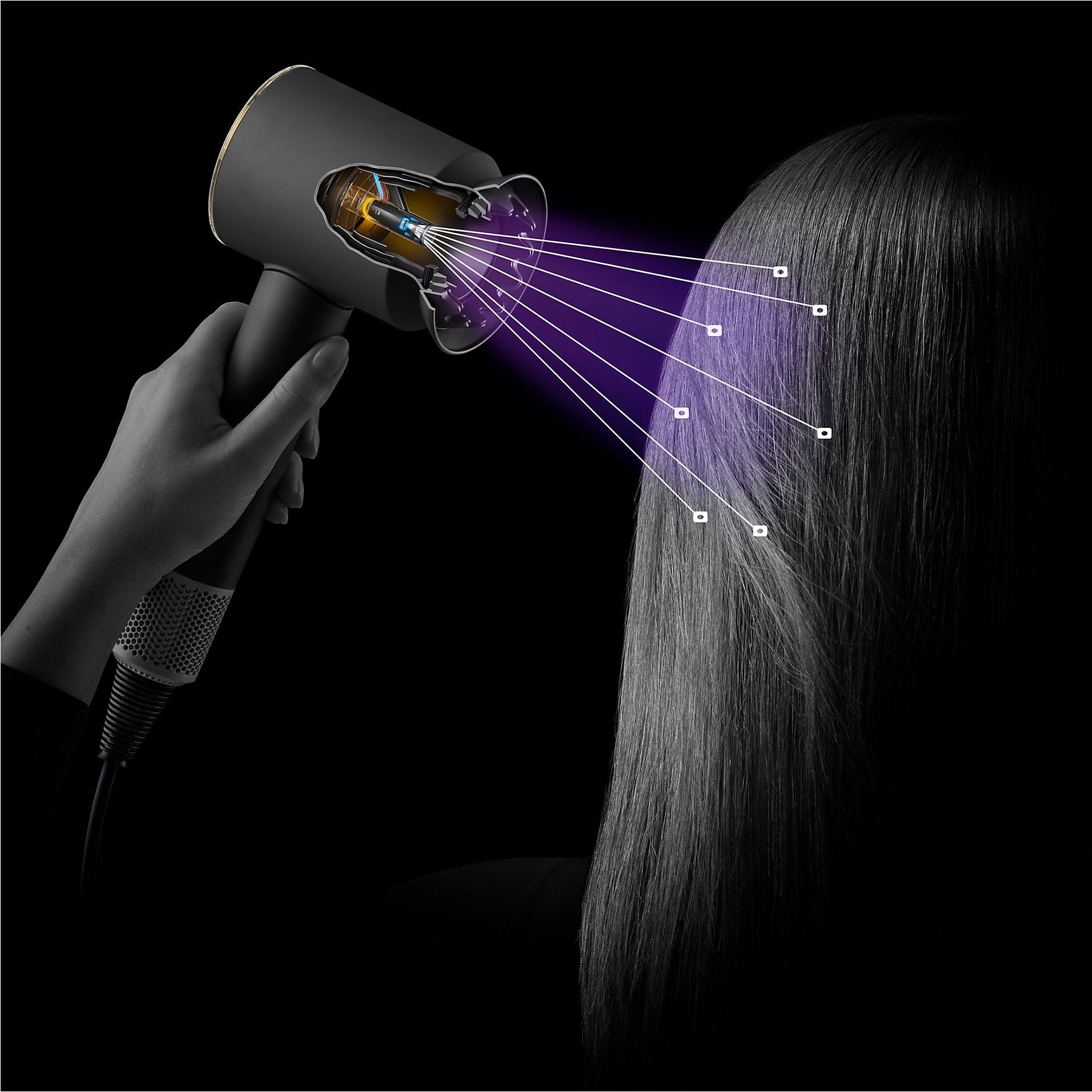 DYSON Supersonic Nural Haartrockner Pflaume (1600 Watt) DYSON