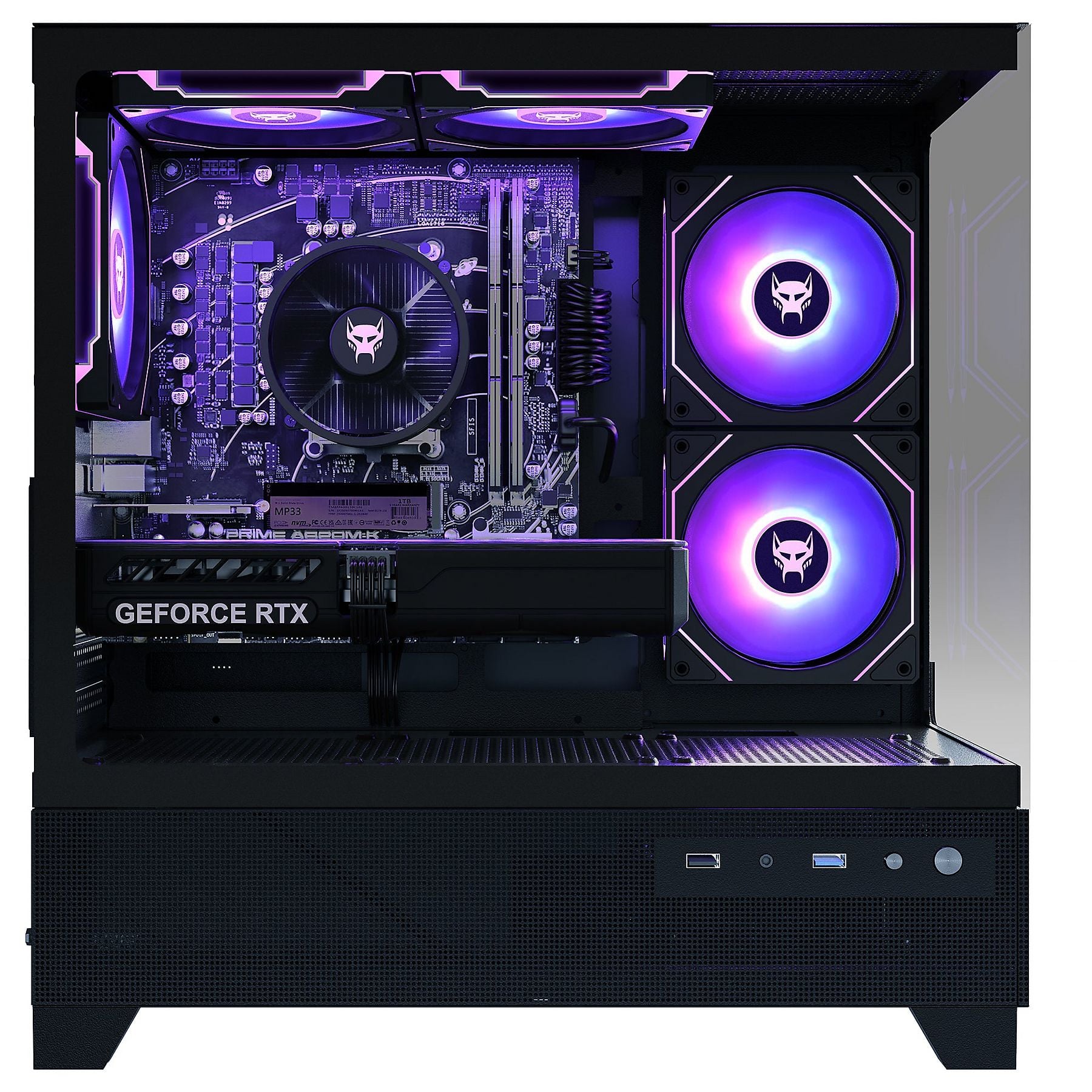 BEASTCOM Q5 | Pro Gaming, Gaming-PC mit AMD Ryzen™ 5, 16 GB RAM, 1 TB SSD, NVIDIA, NVidia GeForce RTX™ 3050, Windows 11 Home BEASTCOM