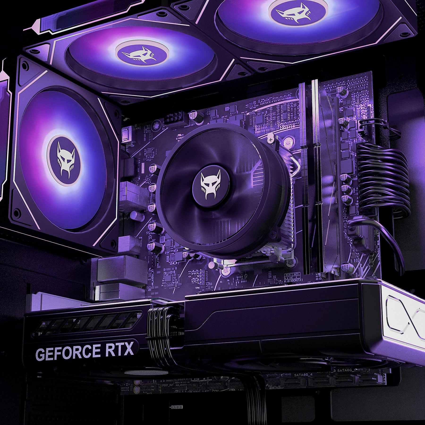 BEASTCOM Q5 | Pro Gaming, Gaming-PC mit AMD Ryzen™ 5, 16 GB RAM, 1 TB SSD, NVIDIA, NVidia GeForce RTX™ 3050, Windows 11 Home BEASTCOM