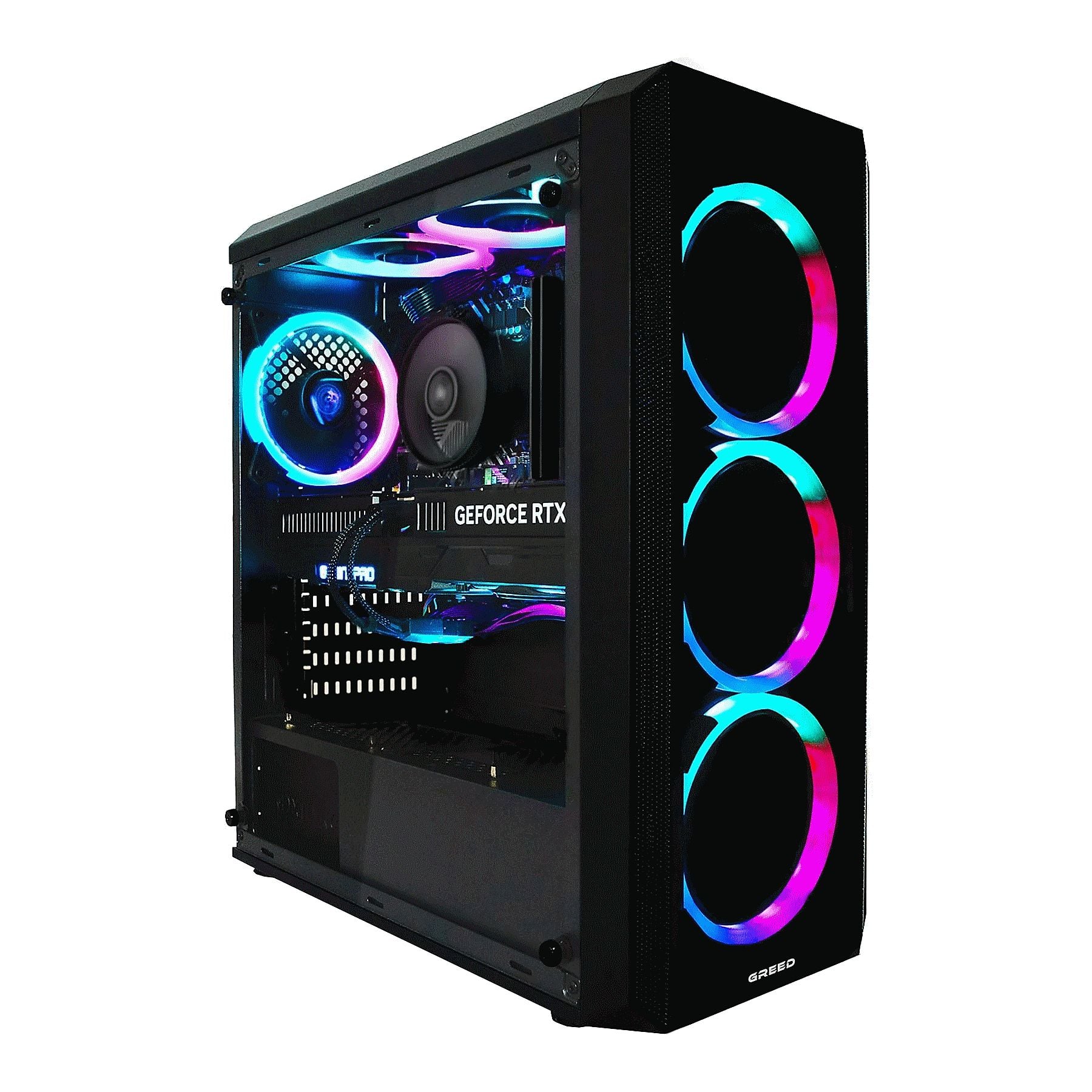 GREED MK2 Intel - Mittelklasse - Gaming Pc, Gaming PC mit Intel® Core™ i7 12700F Prozessor, 16 GB RAM, 1000 GB SSD, NVIDIA GeForce RTX™ 5060, Windows 11 Pro GREED