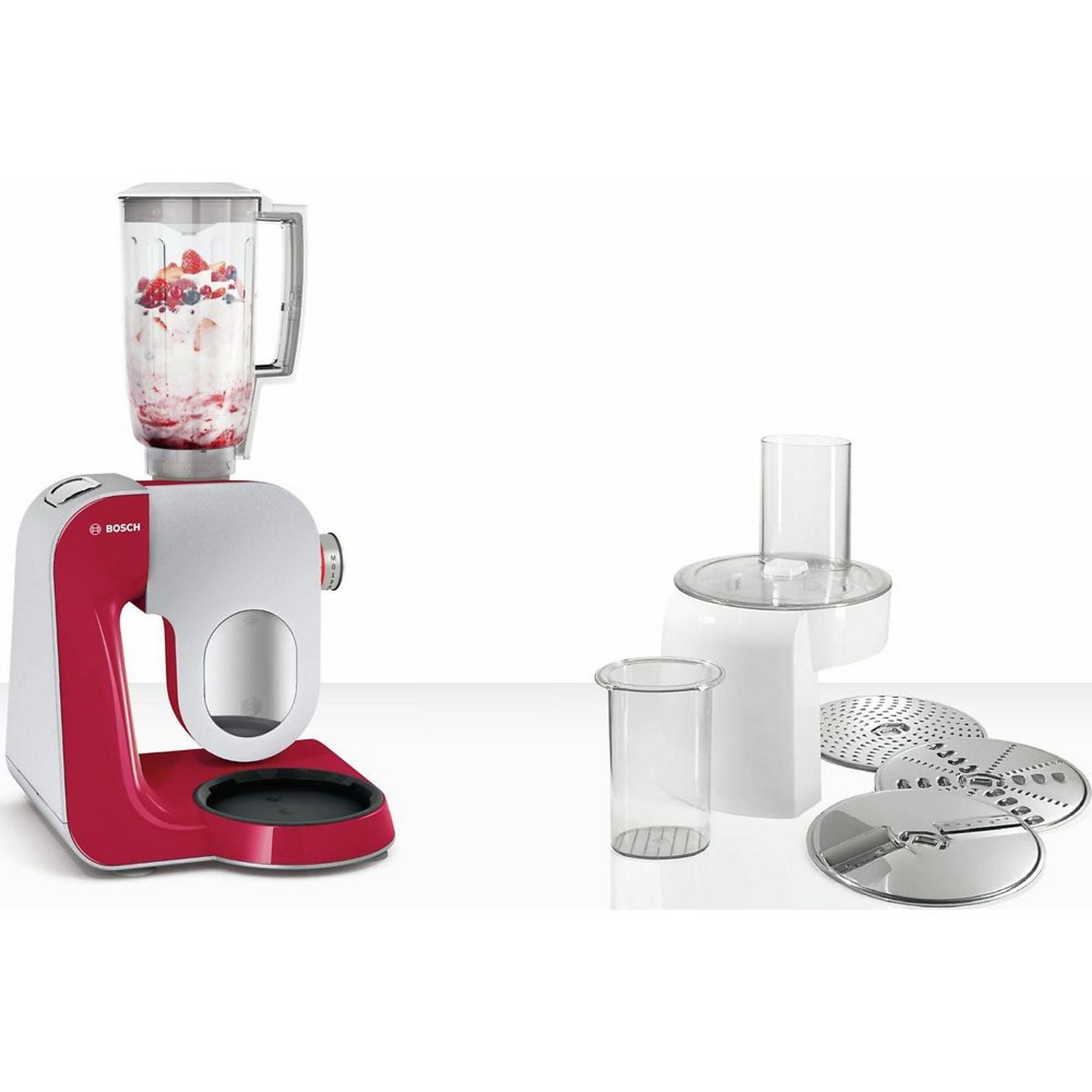 BOSCH MUM58720 Küchenmaschine Deep Red (Rührschüsselkapazität: 3,9 l, 1000 Watt) BOSCH
