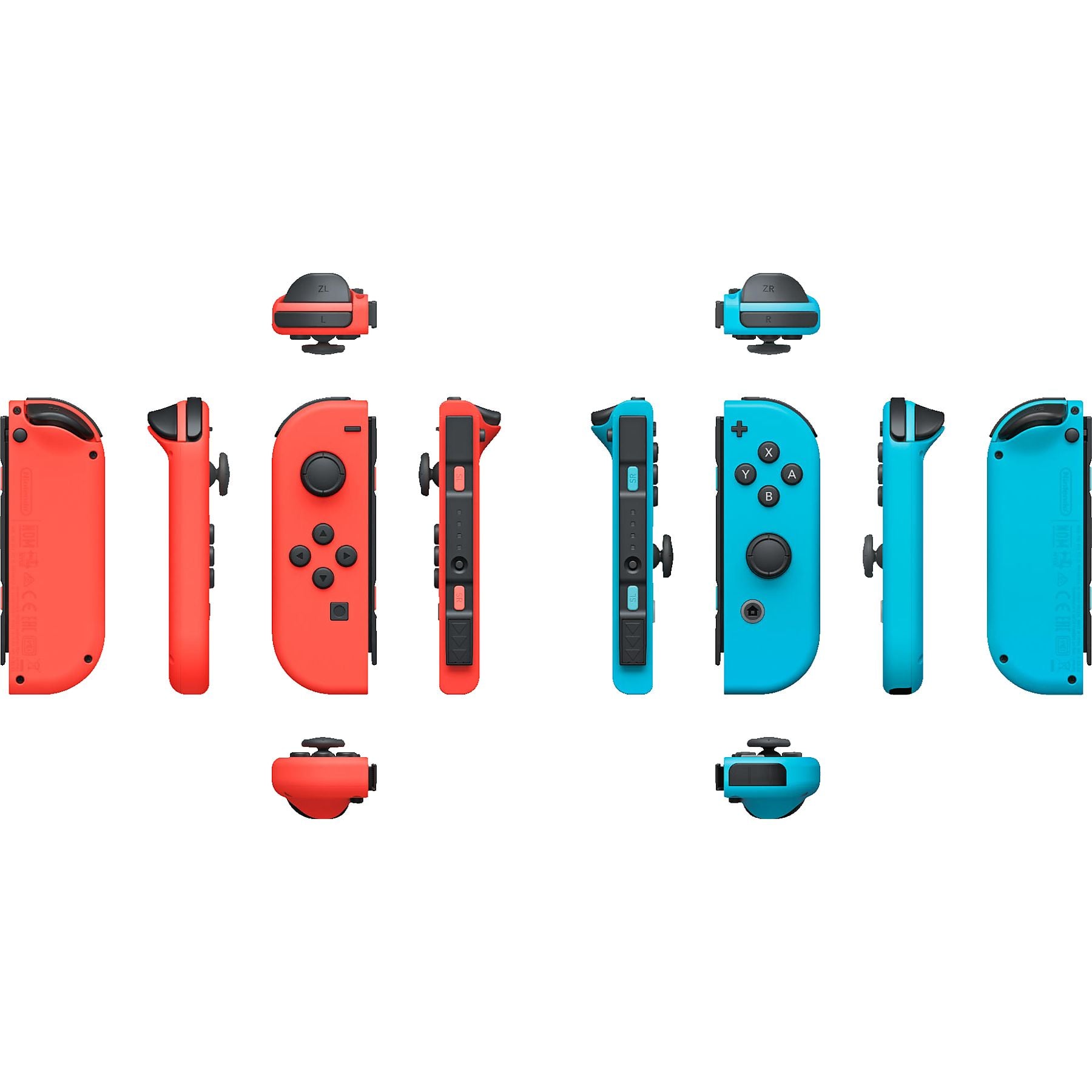 NINTENDO Switch Joy-Con 2er-Set Controller Neon-Rot/Neon-Blau für Nintendo Switch NINTENDO