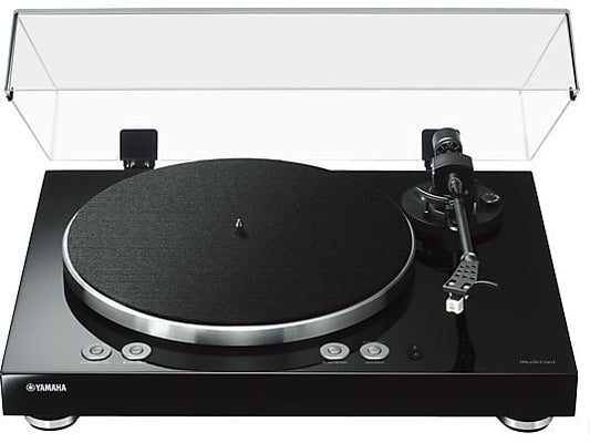 YAMAHA MusicCast Vinyl 500 Plattenspieler Hochglanz lackiert Schwarz YAMAHA