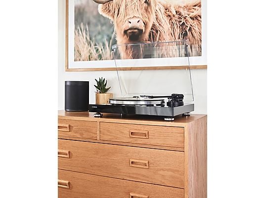 YAMAHA MusicCast Vinyl 500 Plattenspieler Hochglanz lackiert Schwarz YAMAHA